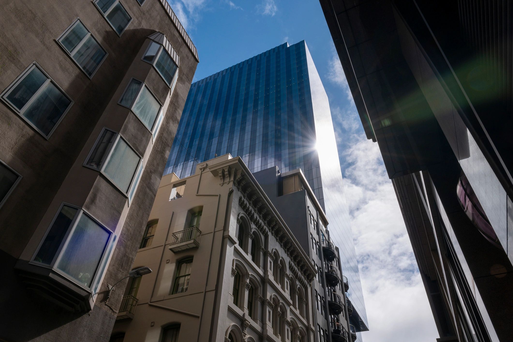 Modern office buildings representing enterprise technology environments